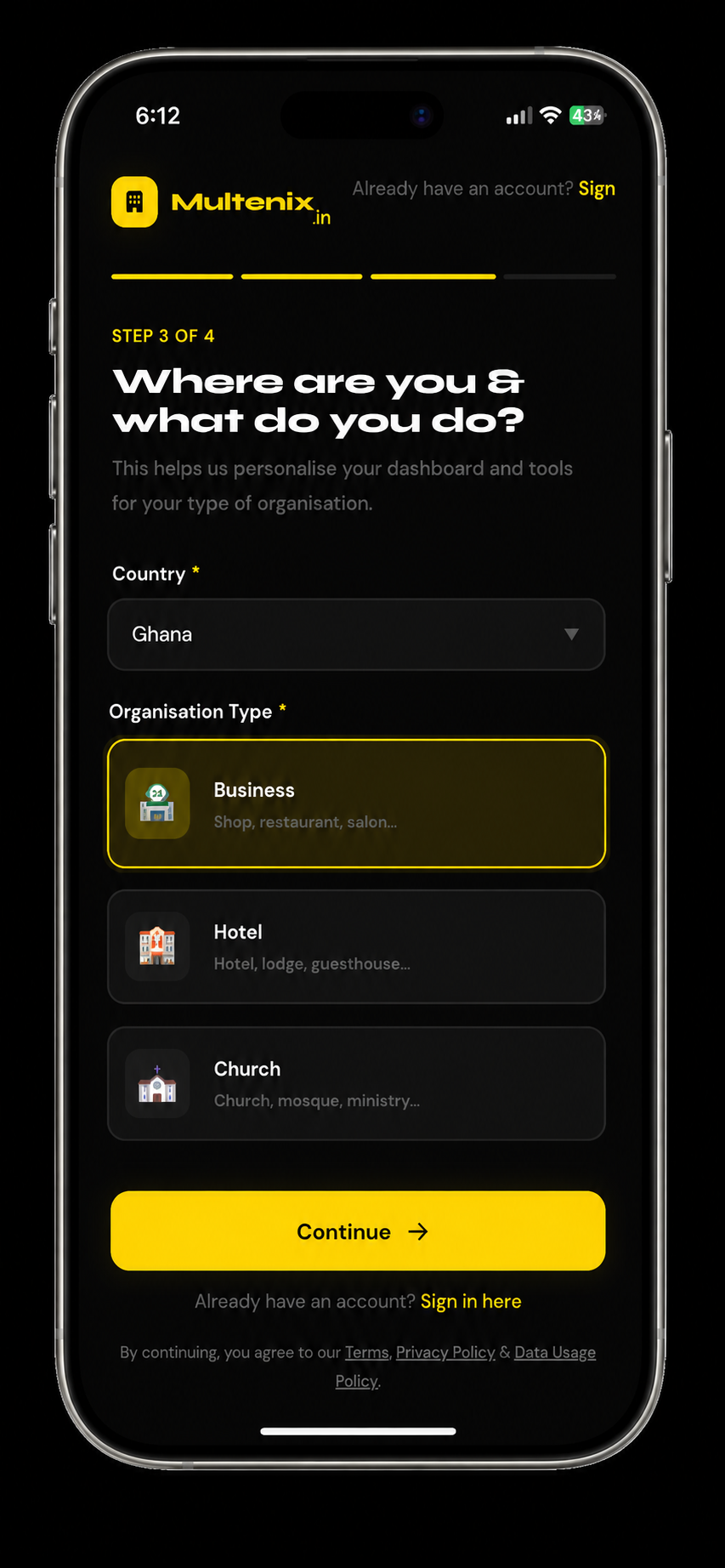 Step 3  Location & category